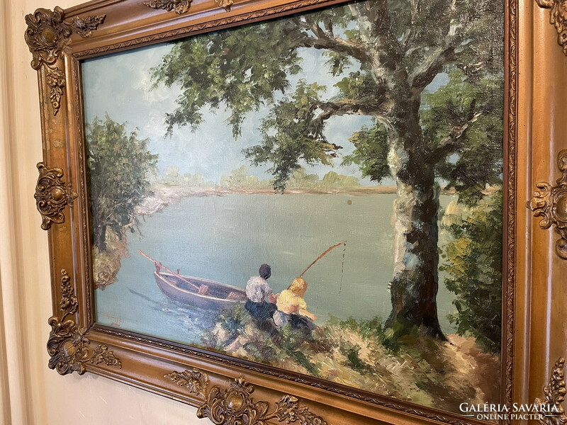 Fishing children 65x85cm!!!