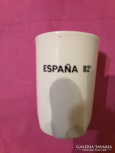 Cup soccer player Espana 82 WC mug porcelain