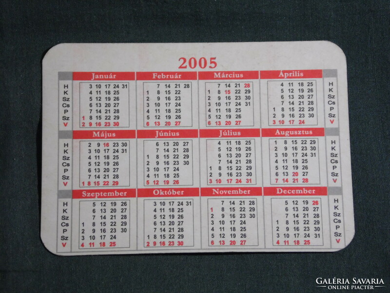 Card calendar, festive, happy home language school, Budapest, graphic artist, angel, 2005, (6)