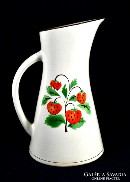 Art deco granite strawberry / strawberry pattern pouring jug