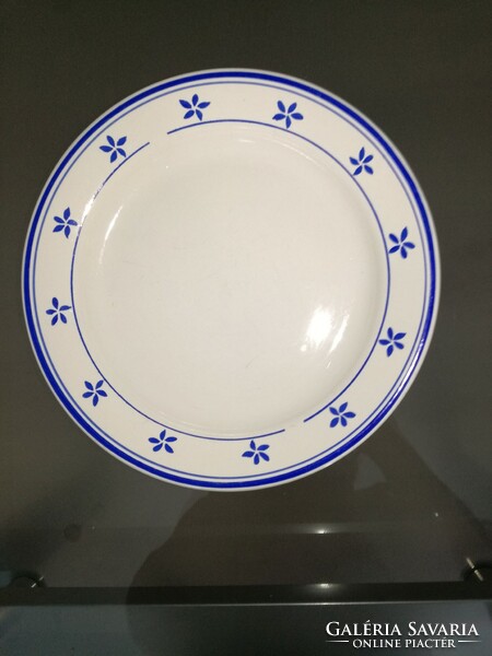 Old blue floral plate