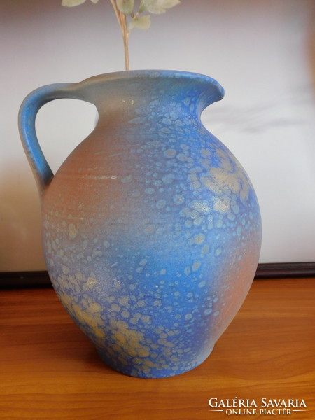 Scheurich retro ceramic vase with matte glaze - mid century 22 cm