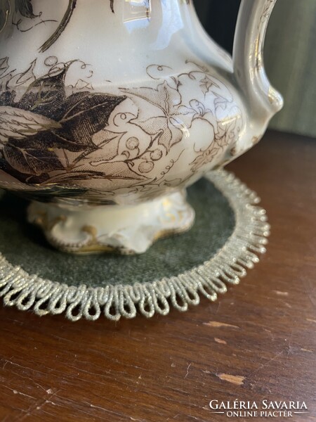 BRYONIA AMBERG antik fajansz RITKA teás kancsó