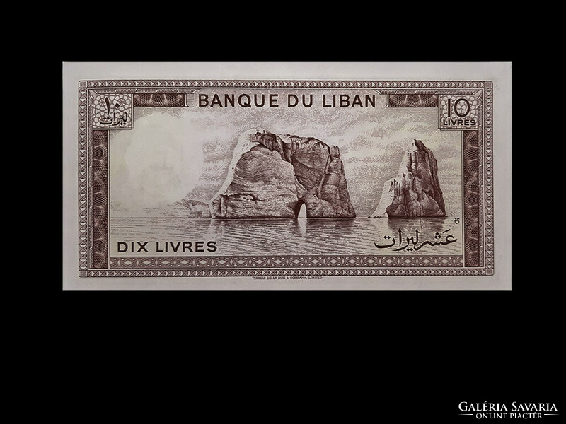 UNC - 10 LIVRES - LIBANON - 1966