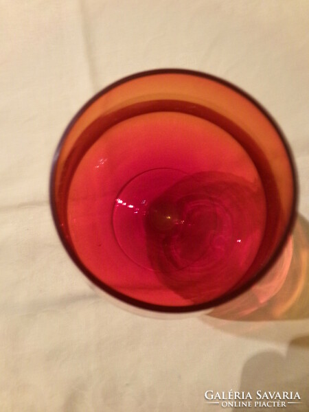 Glass glass red cognac 16x11cm