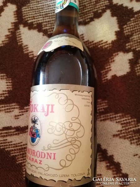 Tokaji Szamorodni.1977. 0 5 l. Száraz minőségi bor. Olvass el!