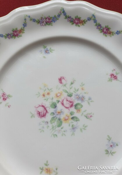 Victoria SO porcelán kistányér süteményes tányér virág mintával