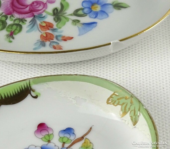 1Q460 Régi sérült Herendi porcelán tálka 4 darab