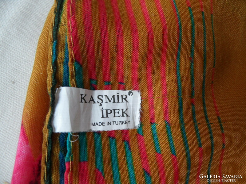 Cashmere ipek large floral women's scarf and shawl