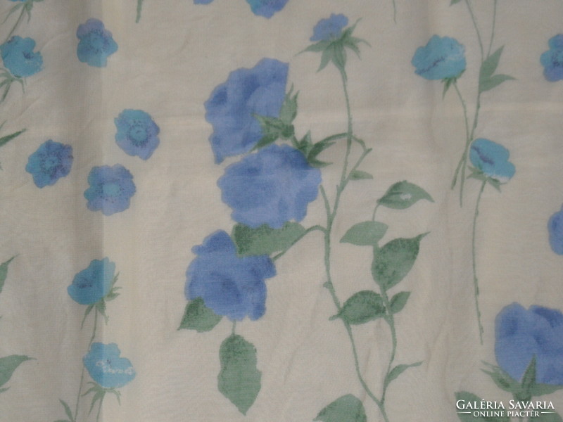 INDIAI kék virágos nagyméretű női kendő, sál