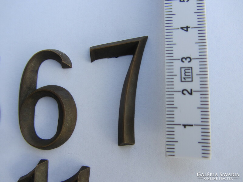 Oxidized copper numbers--sold together!!