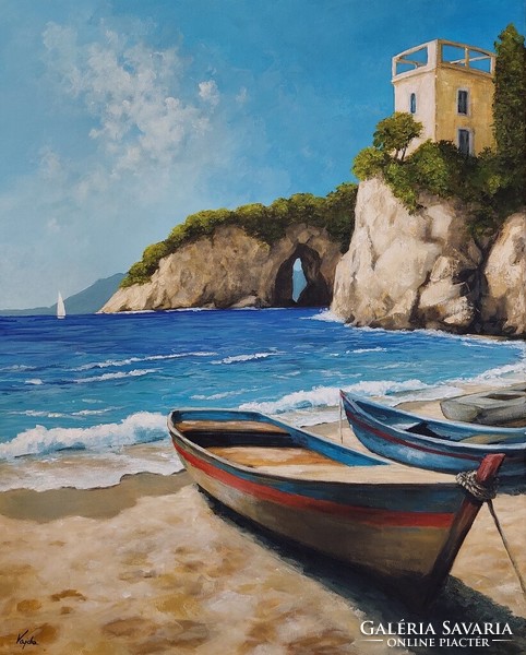Nyár a szigeten  -  festmény