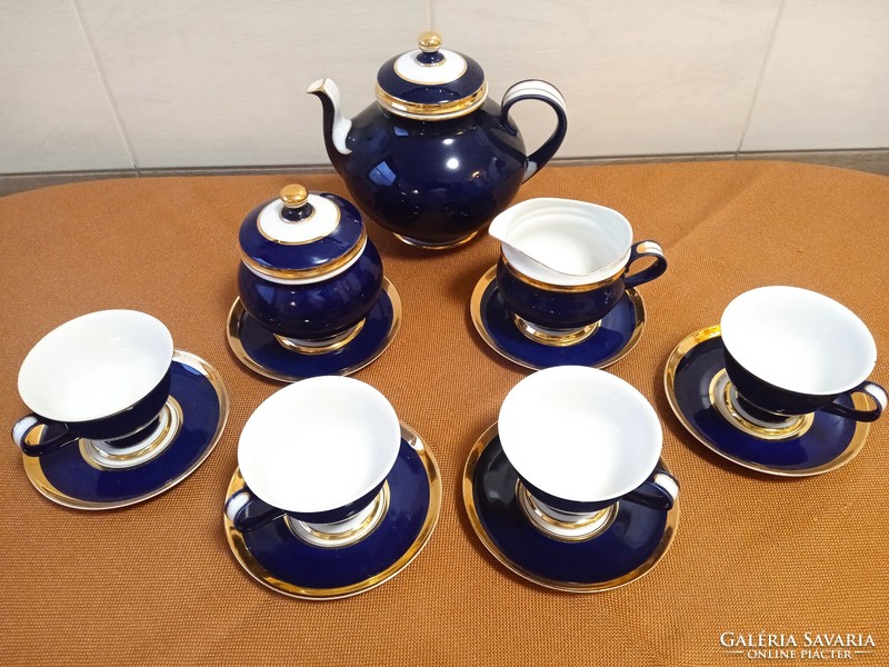 Saxon Endre cobalt-blue tea set for 4 people