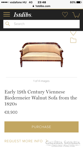 Renovated Biedermeier sofa.