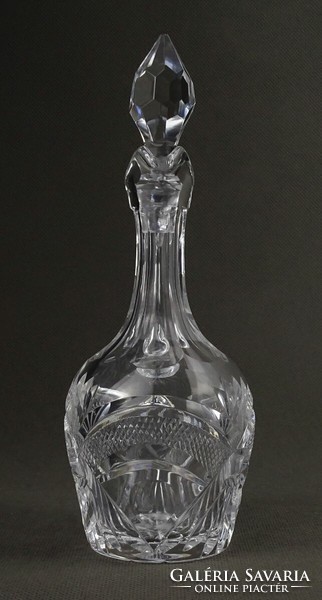 1Q351 old vinegar or oil crystal offering with pouring plug 17 cm