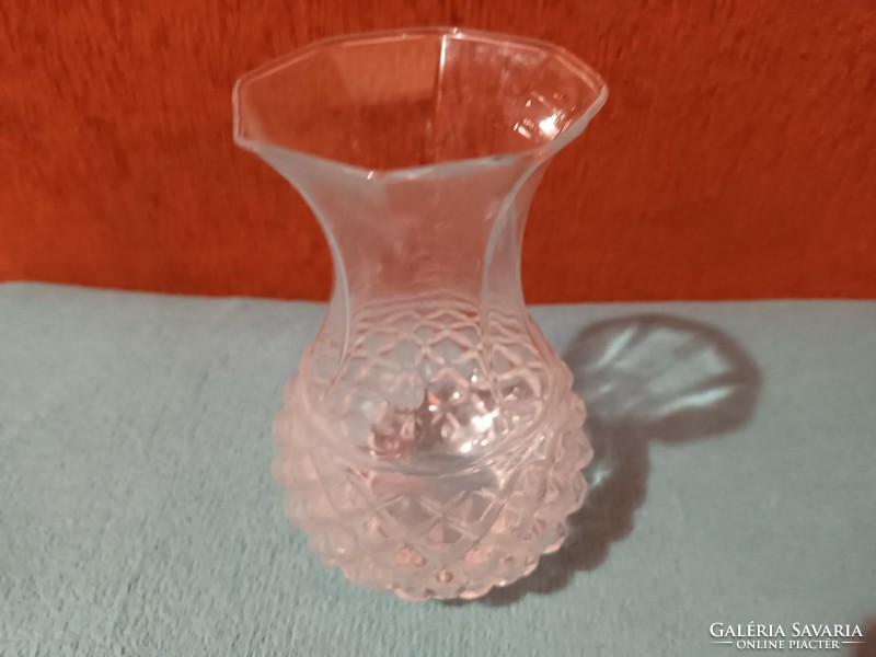 Rerto's beautiful glass vase with a wide convex bottom - with video