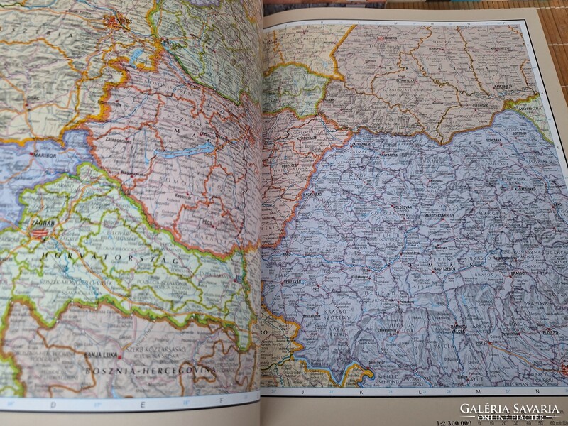 Our earth on maps, world atlas with country encyclopedia. 1990.- HUF