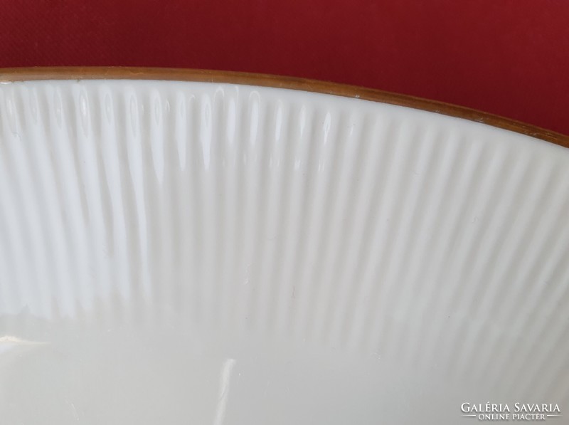 Winterling Marktleuthen Bavaria német porcelán tálaló tál tányér arany széllel
