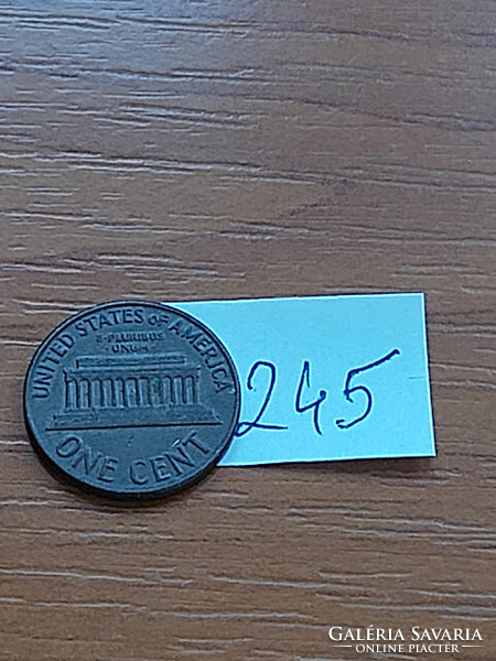 USA 1 CENT 1962 / D,  Abraham Lincoln, Réz-Cink  245