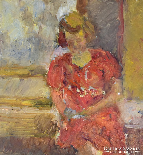 Portrait of Anna Bitay (1940), a girl from Marosvásárhely