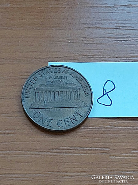 USA 1 CENT 1966  Abraham Lincoln, Réz-Cink  8