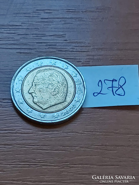 BELGIUM 2 EURO  2000 II. Albert   278