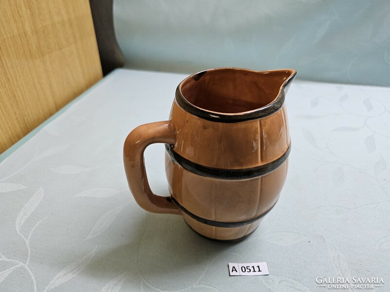 A0511 Magyarszombatfa ceramic jug 17 cm