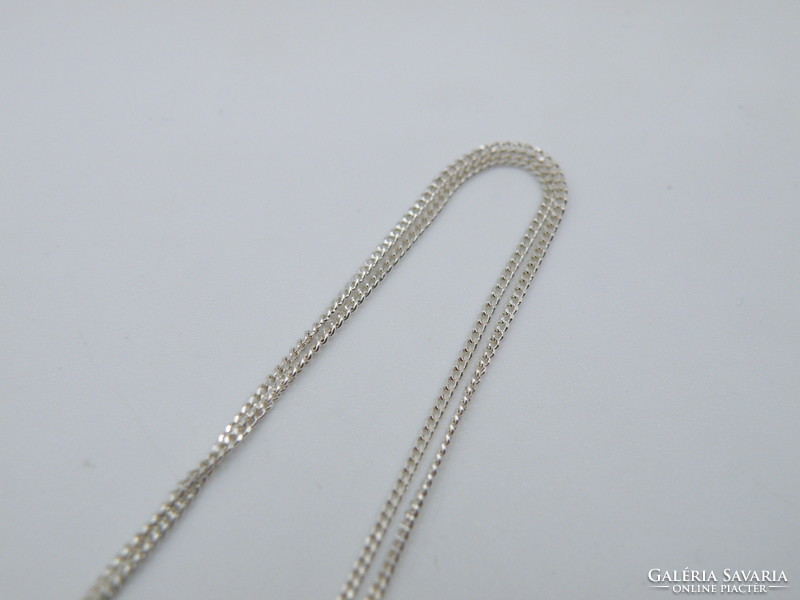 UK0208   Ezüst áttetsző köves medál és ezüst nyaklánc  925