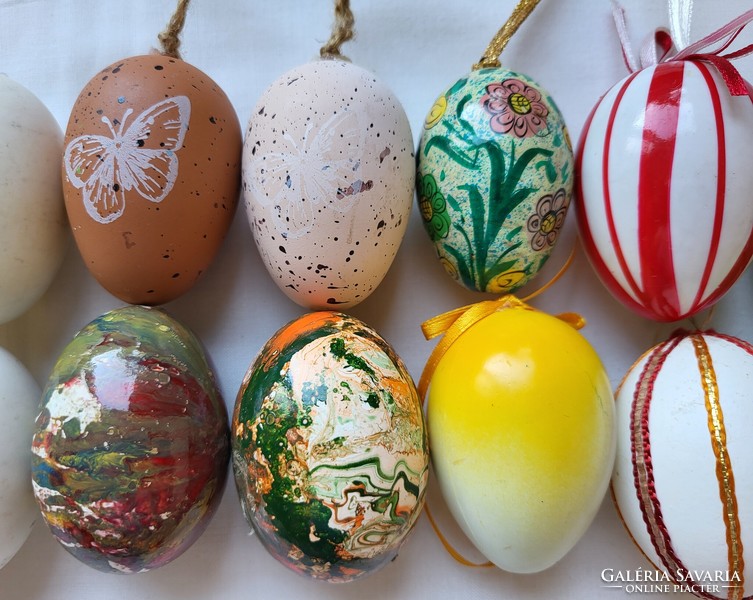 Húsvéti festett műanyag fa tojás dekoráció tojásfa kellék dísz