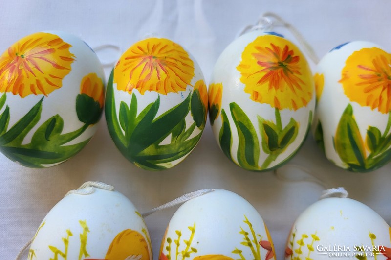 Kézzel festett húsvéti tojás dekoráció kellék tojásfa dísz