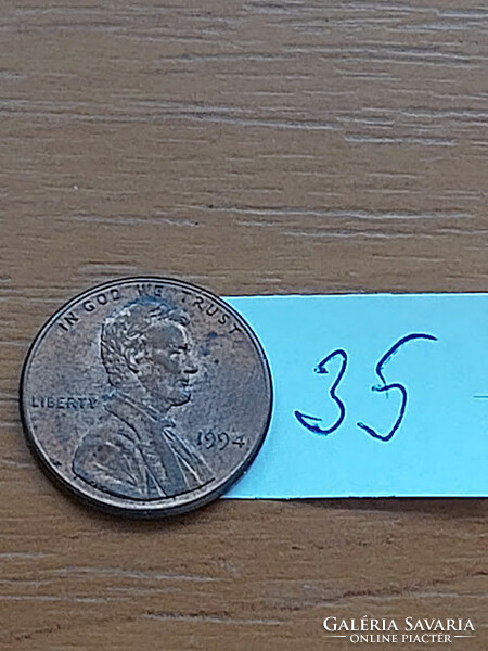 USA 1 CENT 1994  Abraham Lincoln, Réz-Cink  35