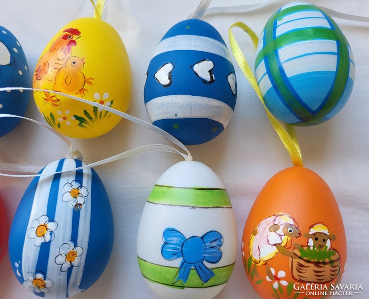 Húsvéti műanyag festett tojás dekoráció kellék tojásfa dísz