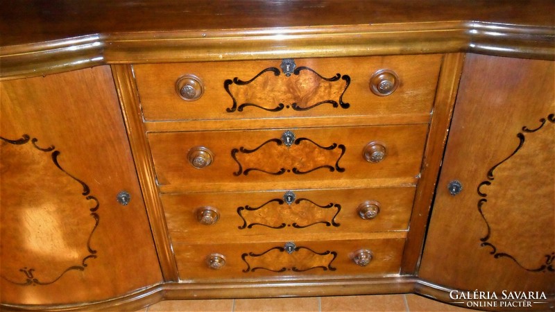 Beautiful antique sideboard, drawers in the middle, storage on the sides. Museum of applied arts against export