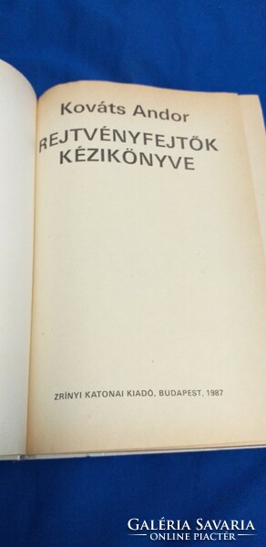 Handbook of puzzle solvers by Andor Kováts