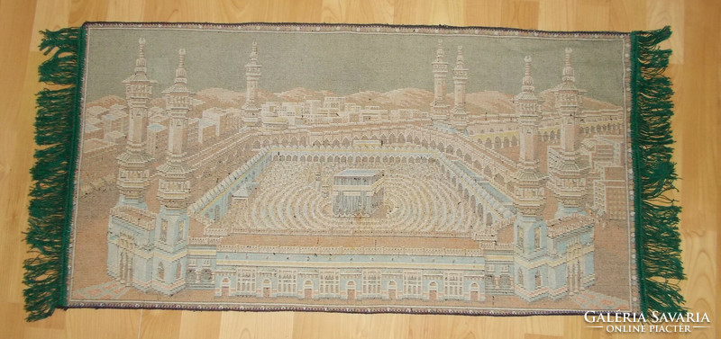 Silk carpet, tapestry, wall protector. 110X 50 cm