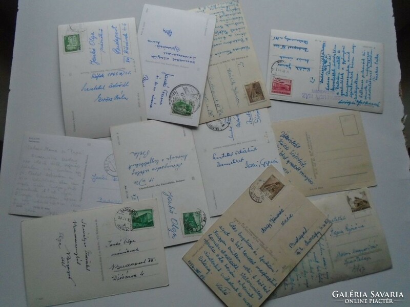D200946 - 11 postcards - balaton 1950-60's