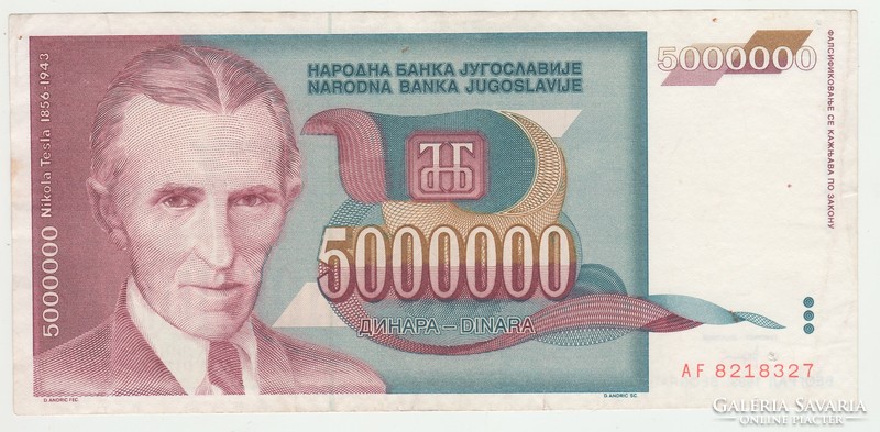 ÖTMILLIÓ DINAR 1993