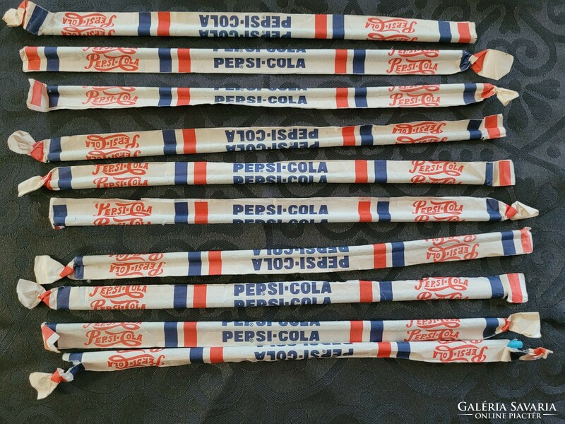 Pepsi cola old straws 10 pieces in one.