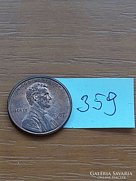 USA 1 CENT 1987  Abraham Lincoln  359