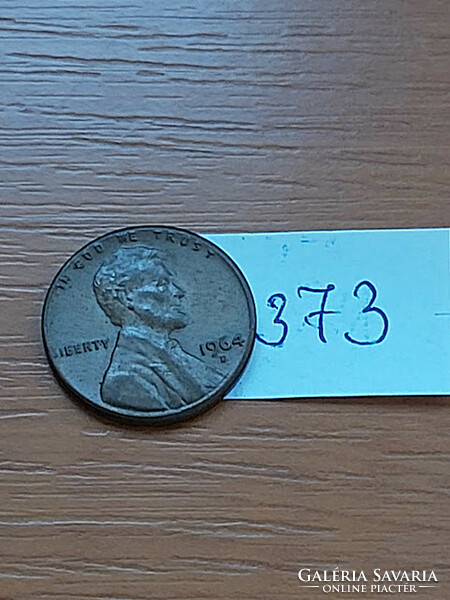 USA 1 CENT 1964  / D,  Abraham Lincoln  373