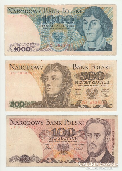 ZLOTY 100-500-1000 LENGYELORSZÁG