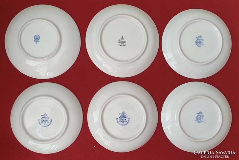 6pcs jäger eisenberg, r bavaria, winterling German porcelain saucer package small plate plate