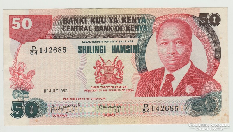 Kenya 50 shillings 1987