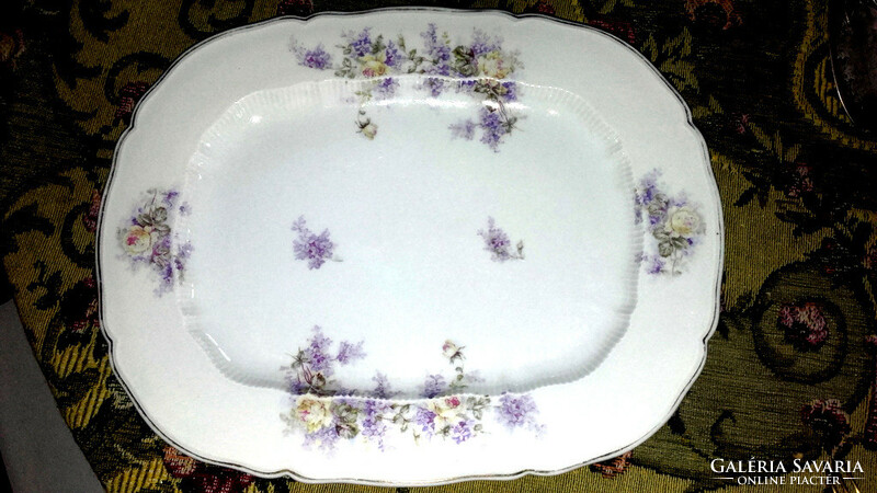 Antique 1800s thick porcelain roasting/roasting bowl with organ crown tk - art&decoration