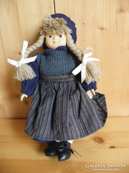 Doll with old porcelain head, (porcelain hands and feet) 25cm