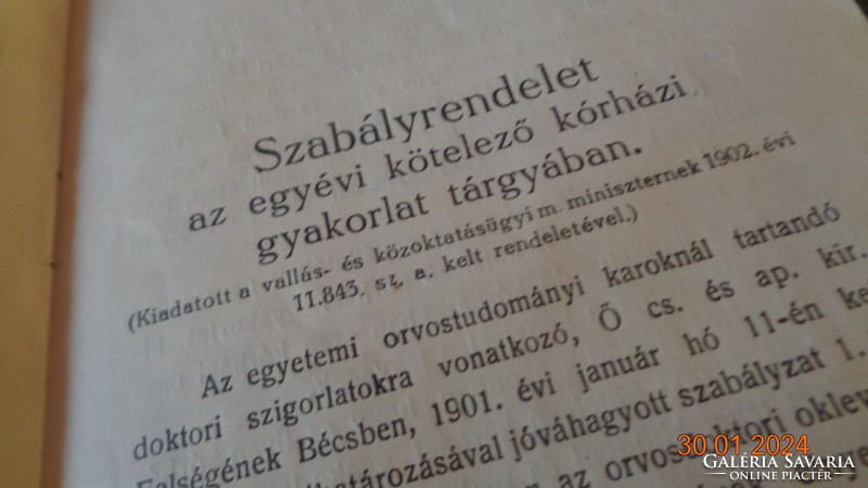 Kórházi Szolgálati Könyvecske ......1925