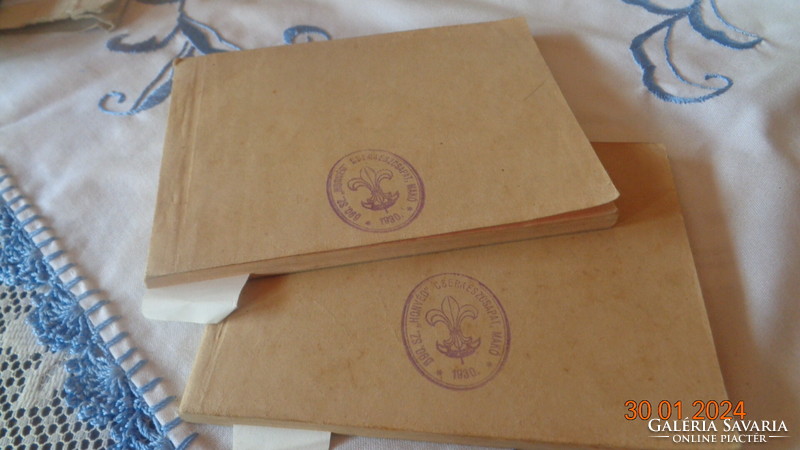 Scout certificates 1930. 2 blocks