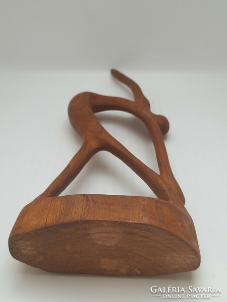 Wooden retro figure, sculpture, 31.3 cm