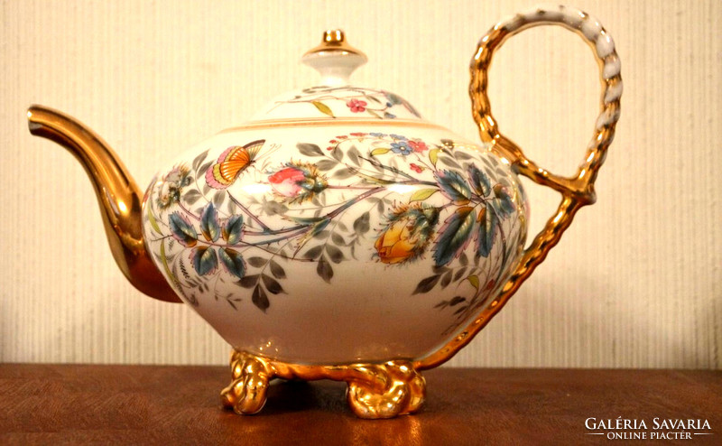 Master hand painted teapot sugar holder milk spout - art@decoration