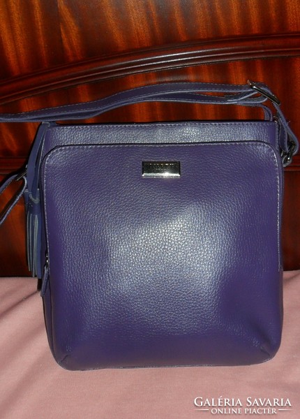 Osper London, almost new! Dark purple women's leather shoulder bag.